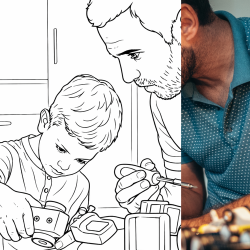 Découverte - 1 coloriage personnalisé